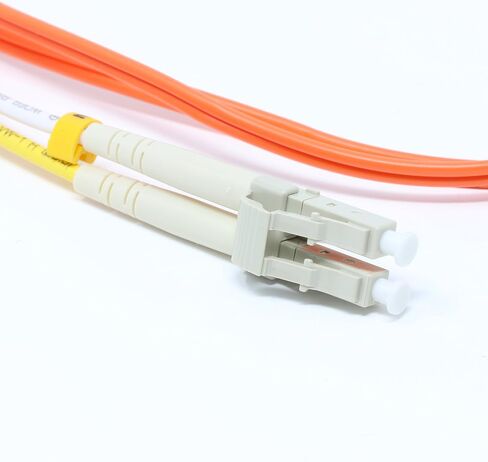 1 Meter Multimode Duplex Fiber Optic Cable (62.5/125) - LC to LC - Orange in Saudi Arabia