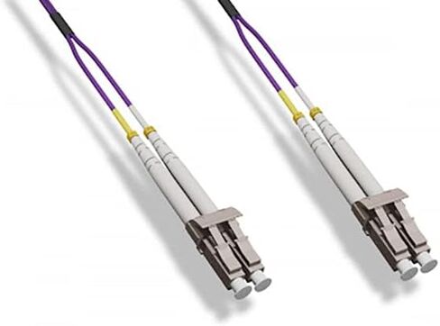 1 Meter Multimode Duplex Fiber Optic Cable (62.5/125) - LC to LC - Orange in Saudi Arabia
