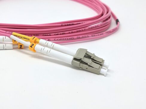 1 Meter Multimode Duplex Fiber Optic Cable (62.5/125) - LC to LC - Orange in Saudi Arabia