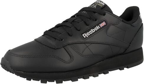 حذاء رياضي نسائي من الجلد الكلاسيكي من Reebok، Core Black Core Black Pure Gray 5, 9 US in Saudi Arabia