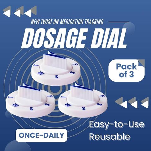 Twistwise™ Once Daily Dosage Tracking Dial - Two Pack in Saudi Arabia