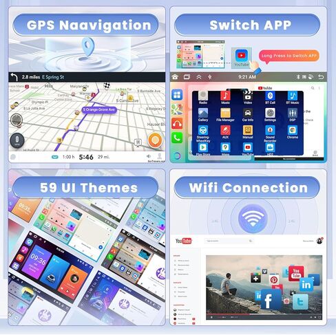 Hikity 4+64G لسيارة Honda Civic 2006-2011 Android Car Stereo Wireless Apple Carplay Android Auto، 8 Core 10.1 بوصة IPS شاشة لمس راديو السيارة يدعم GPS Navigation WiFi Bluetooth5.0 FM DSP EQ in Saudi Arabia