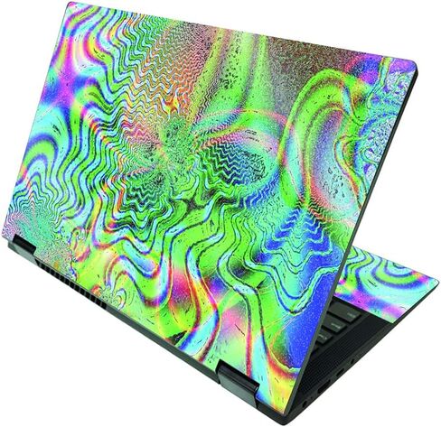 MightySkins Glossy Glitter Skin Compatible with Lenovo IdeaPad Flex 5 2-in-1 15" (2021) - Focus | Protective, Durable High-Gloss Glitter Finish | Easy to Apply and Change Style | Made in The USA in Saudi Arabia