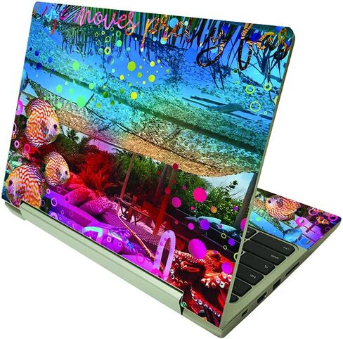 MightySkins Skin Compatible with Lenovo IdeaPad Flex 3 Chromebook 2-in-1 11.6" (2021) - Tropical Resort | Protective, Durable, and Unique Vinyl Decal wrap Cover | Easy to Apply | Made in The USA in Saudi Arabia