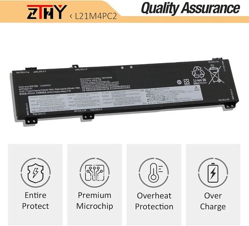 ZTHY L21M4PC2 L21D4PC1 بطارية كمبيوتر محمول 80Wh 4 خلية بديلة لجهاز Lenovo Legion 5-15ARH7 5-15ARH7H 5-15IAH7 5-15IAH7H Legion 5 Pro 16IAH7 16IAH7H 16ARH7 16ARH7H Series L21C4PC1 L21M4PC3 L21B4PC0 in Saudi Arabia