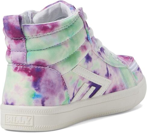 BILLY Footwear Kids CS Sneaker High (Little Kid/Big Kid) - Canvas Upper - Lightweight Canvas Lining Blue Watercolor 2 Little Kid M in Saudi Arabia