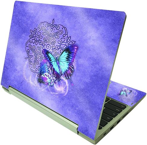 غلاف لامع لامع من MightySkins متوافق مع Lenovo IdeaPad Flex 3 Chromebook 2 في 1 11.6 بوصة (2021) - حجر أخضر | لمسة نهائية لامعة واقية ومتينة | سهل التطبيق | صنع في الولايات المتحدة الأمريكية in Saudi Arabia