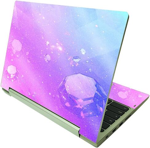 MightySkins Glossy Glitter Skin Compatible With Lenovo IdeaPad Flex 3 Chromebook 2-in-1 11.6" (2021) - Dragon Paradise | Protective, Durable High-Gloss Glitter Finish | Easy To Apply | Made in The USA in Saudi Arabia