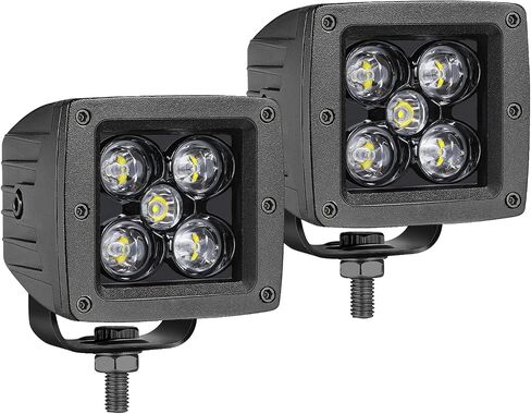 LED Light Covers Black, Snap-On Street Legal Light Bar Covers for 3 Inch LED Pods Cubes Off Road Lights Dtich Lights, High Intensity Polycarbonate Lens IP68 Waterproof in Saudi Arabia