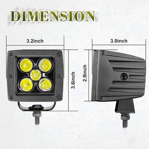 LED Light Covers Black, Snap-On Street Legal Light Bar Covers for 3 Inch LED Pods Cubes Off Road Lights Dtich Lights, High Intensity Polycarbonate Lens IP68 Waterproof in Saudi Arabia
