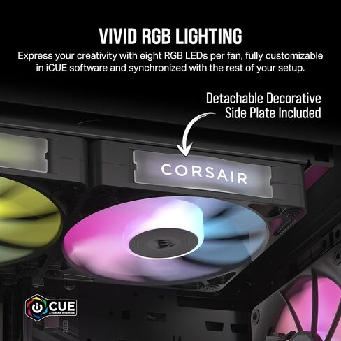 مراوح CORSAIR iCUE Link RX140 مقاس 140 مم PWM مع محور نظام iCUE Link - محمل قبة مغناطيسي - حزمة مزدوجة - أسود in Saudi Arabia