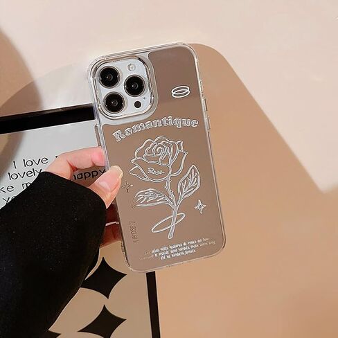 for iPhone 13 Case Bling Stars 3D Hearts Diamond Twinkle Star Glitter Y2K Spark Luxury Girly Aesthetic Personalized Design for Women Girls Teens Soft Transparent TPU Case, 6.1", Black in Saudi Arabia