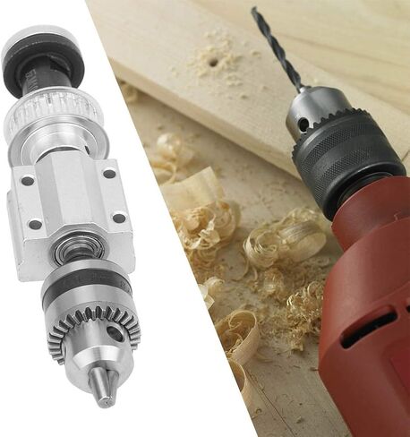 ViaGasaFamido Mini Adapter Chuck Unpowered Spindle Assembly High Precision DIY Woodworking Cutting Grinding Table Drill Accessory with B10 Drill Chuck M10 Shaft Sleeve in Saudi Arabia