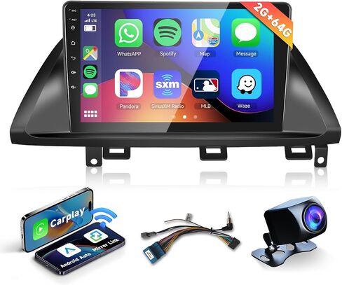 راديو ستيريو للسيارة 2G+64G لسيارة Honda Odyssey 2005 2006 2007 2008 2009 2010 مع CarPlay اللاسلكي Android Auto Mirrorlink 10.1 بوصة IPS HD شاشة تعمل باللمس مع بلوتوث GPS WiFi HiFi/16EQ كاميرا احتياطية in Saudi Arabia