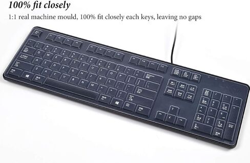 Keyboard Cover Skin Compatible with Dell Wireless Keyboard KM3322W, Dell KM3322W Wireless Keyboard Protector,Dell Wireless Keyboard Desktop Protective Skin - Clear in Saudi Arabia