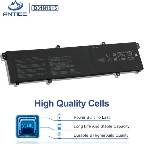 بطارية الكمبيوتر المحمول B31N1915 C31N1915 لجهاز Asus ExpertBook L1 L1400CDA L1500CDA ExpertBook، B1 B1400CEAE B1400CEPE B1500CEAE B1500CEPE B1500 B1500CEA-XS74 BR1100CKA BR1100FKA Series 11.55V 3640mAh 3 -خلية in Saudi Arabia