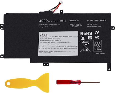TREE.NB EG04XL Battery Compatible with HP Envy 6-1000, HP Envy 6-1100, HP Envy 6-1200, HP Envy Sleekbook 6 Series, Fits P/N 681881-121, 681881-171, 681881-1B1, 681881-221, 681881-271, 681951-001 in Saudi Arabia