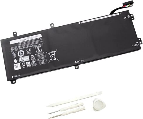 بطارية كمبيوتر محمول Wspinaczka H5H20 متوافقة مع Dell XPS 15 9550 9560 9570 Precision 5530 5520 M5520 Series 62MJV M7R96 5D91C 05D91C H5H2O 11.4V 56Wh in Kuwait