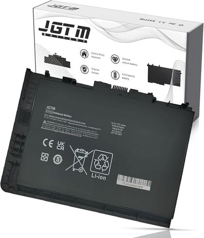 بطارية كمبيوتر محمول BT04XL لجهاز HP Elitebook Folio 9470 9470m 9480m متوافقة مع BA06 BA06XL 687517-171 687517-241 687945-001 696621-001 H4Q47AA بطارية ليثيوم أيون قابلة لإعادة الشحن 52 وات في الساعة 14.8 فولت 3400 مللي أمبير في الساعة in Kuwait