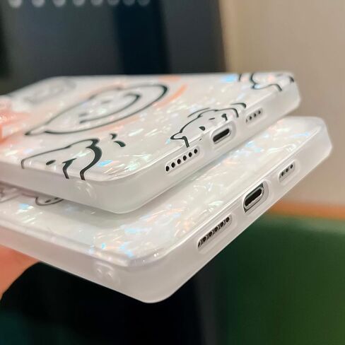 حافظة KERZZIL أنيقة جرلي الأم لؤلؤية متوافقة مع iPhone 16 Pro Max حافظة ذات حافة مستطيلة، غطاء حماية من السيليكون الناعم من مادة TPU الناعمة الملونة والنحيفة (أذن البحر، 16 Pro Max) in Saudi Arabia