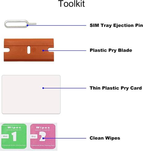 3Pcs Galaxy Note 20 Ultra Back Cover Pre-Cut Tape, Back Door Cover Double Sided Tape Replacement for Samsung Galaxy Note 20 Ultra with Tools & Instruction in Saudi Arabia