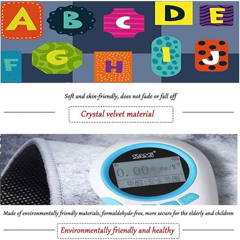 Kid Play Rug ABC Alphabet Numbers and Shapes Play Mat Educational Area Rug Fun Learning Classroom Playroom Bedroom Nursery Floor Mat for Girls and Boys Baby Children 31×47in/2.6×4ft in Saudi Arabia