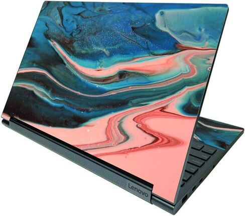 غلاف MightySkins متوافق مع Lenovo Yoga C940 15" (2020) - تدفق ناري | غطاء ملتف من الفينيل واقٍ ومتين وفريد ​​من نوعه | سهل التطبيق والإزالة وتغيير الأنماط | صنع في الولايات المتحدة الأمريكية in Saudi Arabia