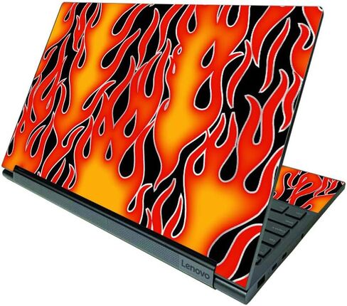 غلاف MightySkins متوافق مع Lenovo Yoga C940 15" (2020) - لهب أخضر | غطاء ملتف من الفينيل واقٍ ومتين وفريد ​​من نوعه | سهل التطبيق والإزالة وتغيير الأنماط | صنع في الولايات المتحدة الأمريكية in Saudi Arabia