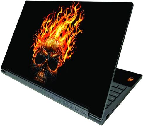 غلاف MightySkins متوافق مع Lenovo Yoga C940 15" (2020) - لهب أخضر | غطاء ملتف من الفينيل واقٍ ومتين وفريد ​​من نوعه | سهل التطبيق والإزالة وتغيير الأنماط | صنع في الولايات المتحدة الأمريكية in Saudi Arabia