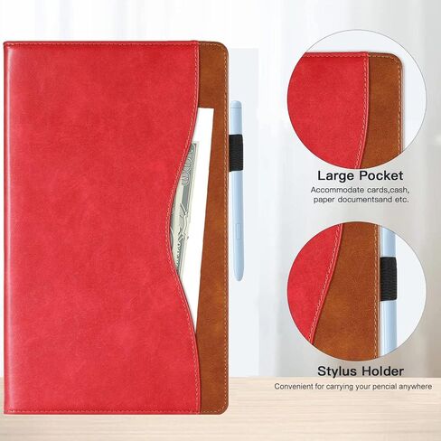 Case for Samsung Galaxy Tab S6 Lite 10.4 inch 2024/2022/2020 (SM-P620/P625/P610/SM-P615/SM-P613/SM-P619) Business PU Leather Multi-Angle Stand Flip Case with Pencil Holder-Turquoise in Kuwait