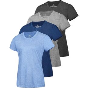 URATOT Women's Short Sleeve Moisture Wicking Athletic Gym T-Shirts Workout Shirts for Women Dry-Fit Crop Tops