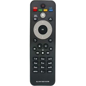 NEW Replacement Remote Control fit for Philips Blu-ray Disc DVD Player DS3110 BDP2100 BDP2180 BDP3400 BDP3480 BDP3300 BDP3305 BDP3310 BDP3380 BDP2980 BDP2900 BDP2930 BDP3382 BDP3390 BDP2100K