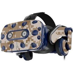 MightySkins Skin Compatible with HTC Vive Pro VR Headset - Desert Camo | Protective, Durable, and Unique Vinyl Decal wrap Cover | Easy to Apply, Remove, and Change Styles | Made in The USA