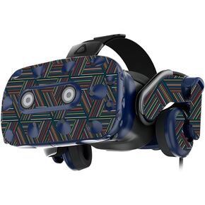 MightySkins Skin Compatible with HTC Vive Pro VR Headset - Triangle Stripes | Protective, Durable, and Unique Vinyl Decal wrap Cover | Easy to Apply, Remove, and Change Styles | Made in The USA
