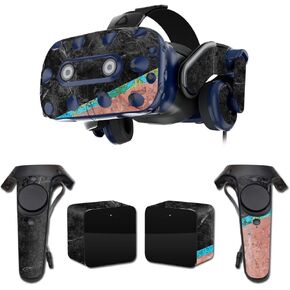 MightySkins Skin Compatible with HTC Vive Pro VR Headset - Cut Marble | Protective, Durable, and Unique Vinyl Decal wrap Cover | Easy to Apply, Remove, and Change Styles | Made in The USA