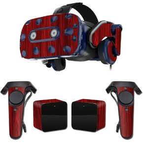 MightySkins Skin Compatible with HTC Vive Pro VR Headset - Cherry Grain | Protective, Durable, and Unique Vinyl Decal wrap Cover | Easy to Apply, Remove, and Change Styles | Made in The USA