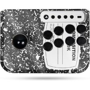 Glossy Glitter Gaming Skin Compatible With Hori Fighting Stick Mini (PS5, PS4, PC) - Composition Book - Premium 3M Vinyl Protective Wrap Decal Cover - Easy To Apply | Crafted in the USA by MightySkins