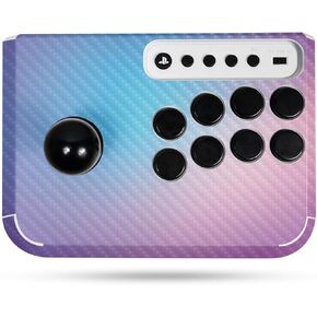 Carbon Fiber Gaming Skin Compatible with Hori Fighting Stick Mini (PS5, PS4, PC) - Royal Haze - Premium 3M Vinyl Protective Wrap Decal Cover - Easy to Apply | Crafted in The USA by MightySkins