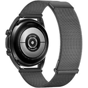 Compatible with Galaxy Watch 46mm/Galaxy Watch 3 45mm/Gear S3 Frontier Classic Band Stainless Steel Mesh Loop Magnetic Clasp Compatible with Huawei GT 2 3/Pro/2e Wristband