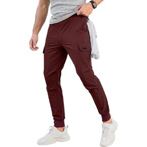 Men's Cargo Joggers Pants Casual Sweatpants with Pockets Mens Athletic Tapered Leg Pants