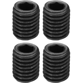 PATIKIL 15mm Rod Extension Connector, 4 Pack M12 Thread Extender Screw for 15mm Rail Support System Camera DSLR Rig, Black