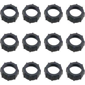 12PCS Black Tightening Nut Tightening Nut Ball Joint Fixed Adapter Head Bracketholder Ring or Phone Air Outlet Handlebar Kit Camera DVR Camcorder Wireless Charger