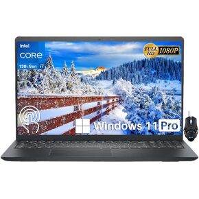Dell 2024 Newest Inspiron 15 3530 Business Laptop, 15.6" FHD LED Touchscreen, 13th Gen Intel Core i7-1355U(Up to 5GHz, 10-Core), 64GB RAM, 2TB SSD, Wi-Fi 6,Webcam, HDMI, Windows 11 Pro, Cefesfy Mouse