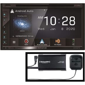 Kenwood Excelon DNX697S 6.8" Clear Resistive Touch Panel Navigation DVD Receiver Bluetooth HD Radio | Garmin Navigation | Apple CarPlay and Android Auto | Plus SiriusXM SXV300v1 Satellite Radio