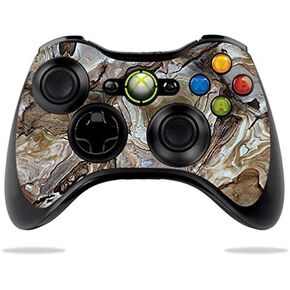 MightySkins Skin Compatible with Microsoft Xbox 360 Controller - Brown Marble | Protective, Durable, and Unique Vinyl Decal wrap Cover | Easy to Apply, Remove, and Change Styles | Made in The USA