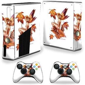 MightySkins Skin Compatible with Xbox 360 S Console - Falling Leaf | Protective, Durable, and Unique Vinyl Decal wrap Cover | Easy to Apply, Remove, and Change Styles | Made in The USA