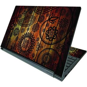 MightySkins Skin Compatible with Lenovo Yoga C940 15" (2020) - Gray Wood | Protective, Durable, and Unique Vinyl Decal wrap Cover | Easy to Apply, Remove, and Change Styles | Made in The USA