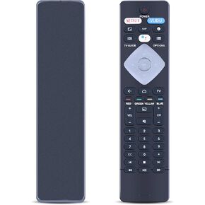 RF402A-V14 BT800 NH800UP IR Remote Control Compatible with Philips Android 4K Ultra HD Smart LED TV Replacement Controller with Netflix Vudu YouTube with Batteries (No Voice Function)