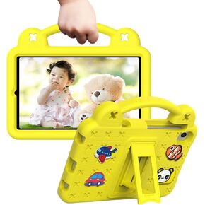 for TCL Tab 8 LE Case for Kids, Children Friendly DIY Cartoon EVA Foam Protective Handle Stand Cover for TCL Tab 8 LE (Model: 9137W)/ TCL Tab 8 WiFi (Model: 9132X) - Navy Blue