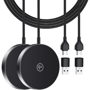 Qi2 Wireless Charger, iPhone 16 Wireless Charging Pad Compatible with Mag-Safe, 15W Ultra-Fast for iPhone 16/16 Pro/15/15 Plus/15 Pro/15 Pro Max/14/13/12 (2 Pack)